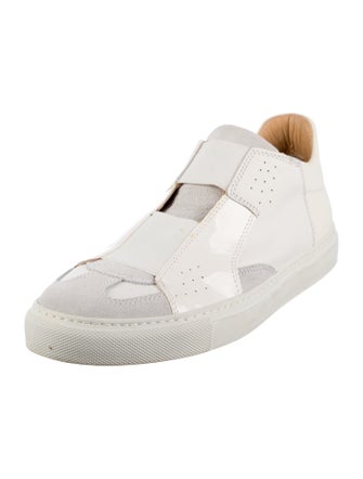 MM6 Maison Margiela Leather Colorblock Pattern Sneakers