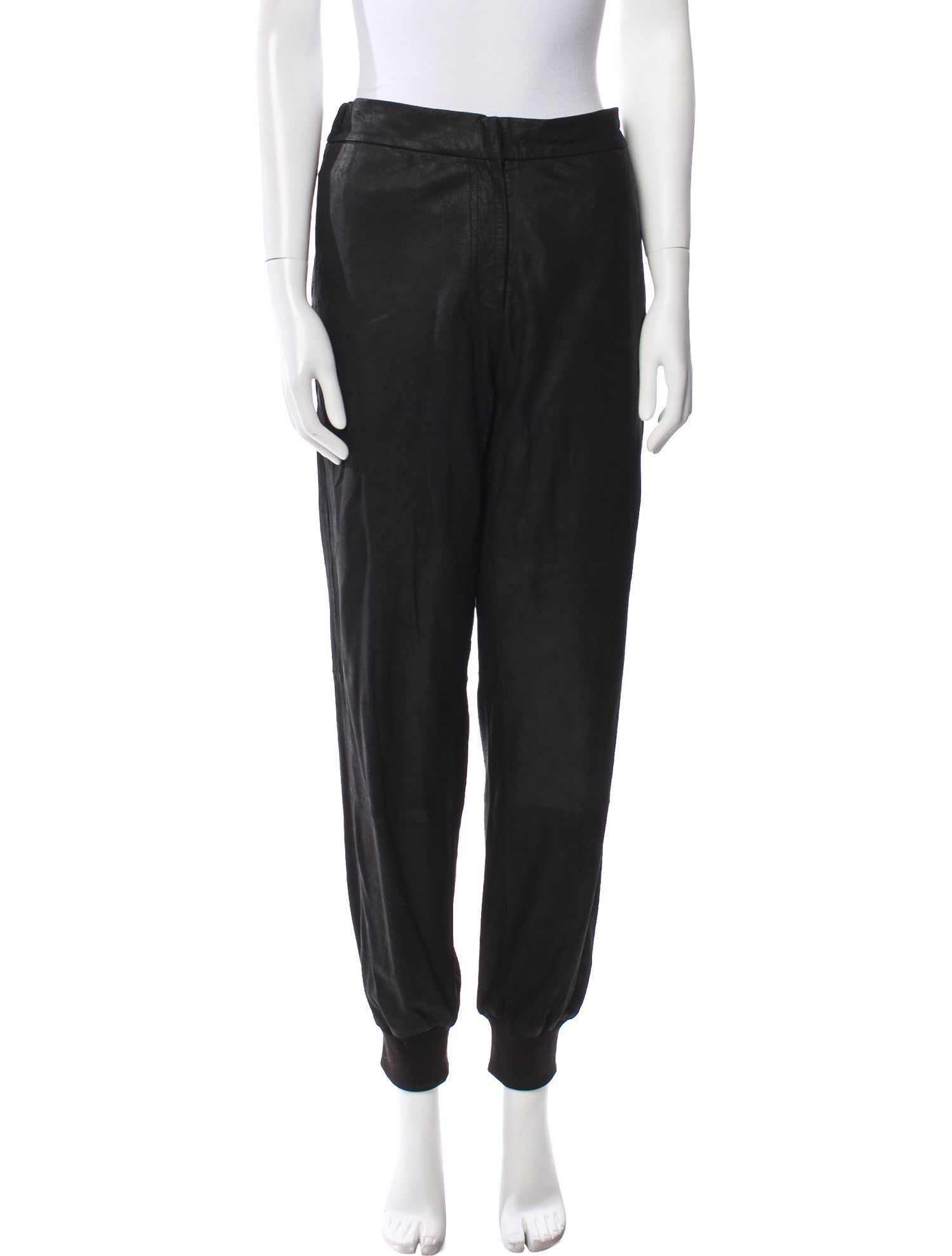 MM6 Maison Margiela Goat Leather Skinny Leg Pants