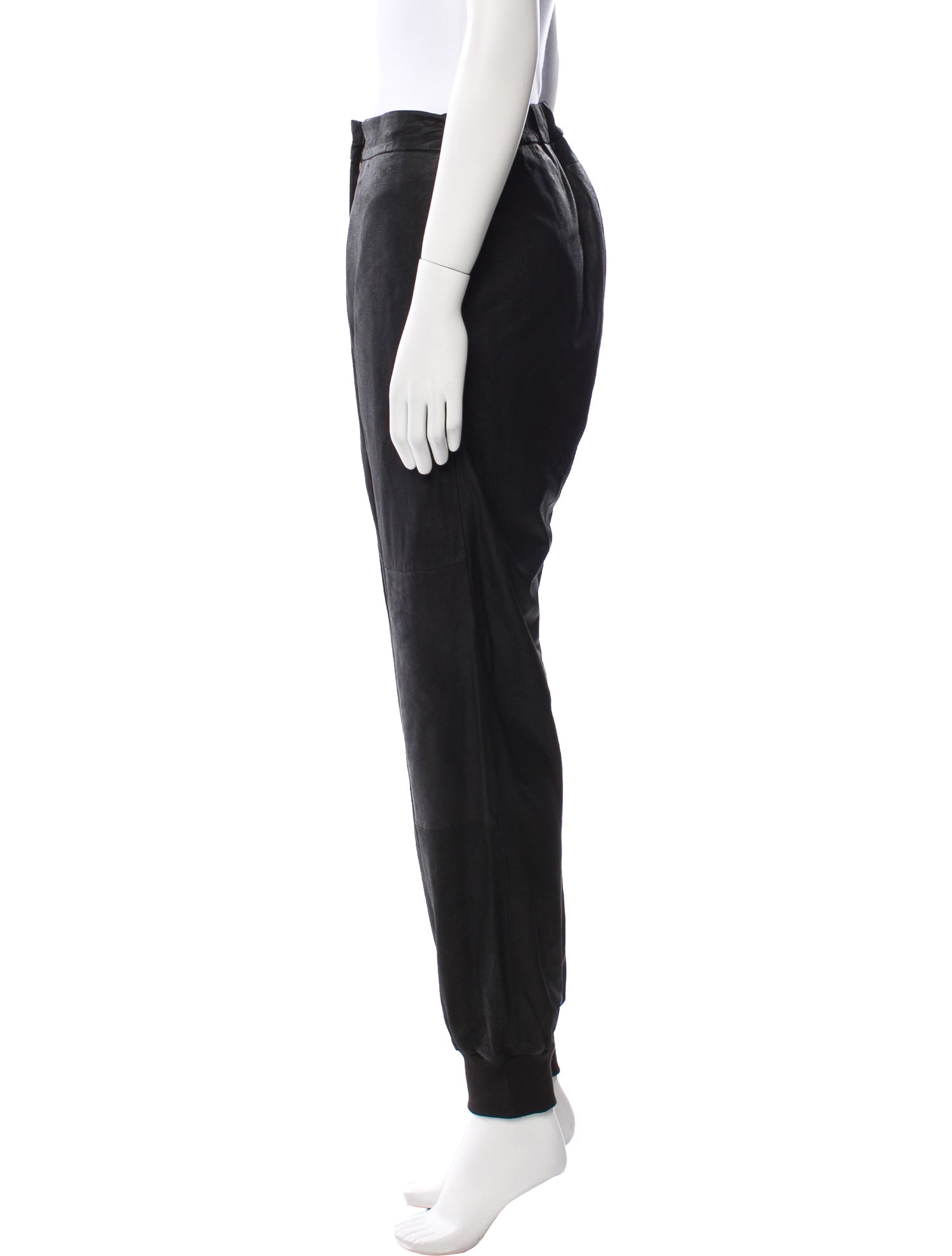 MM6 Maison Margiela Goat Leather Skinny Leg Pants