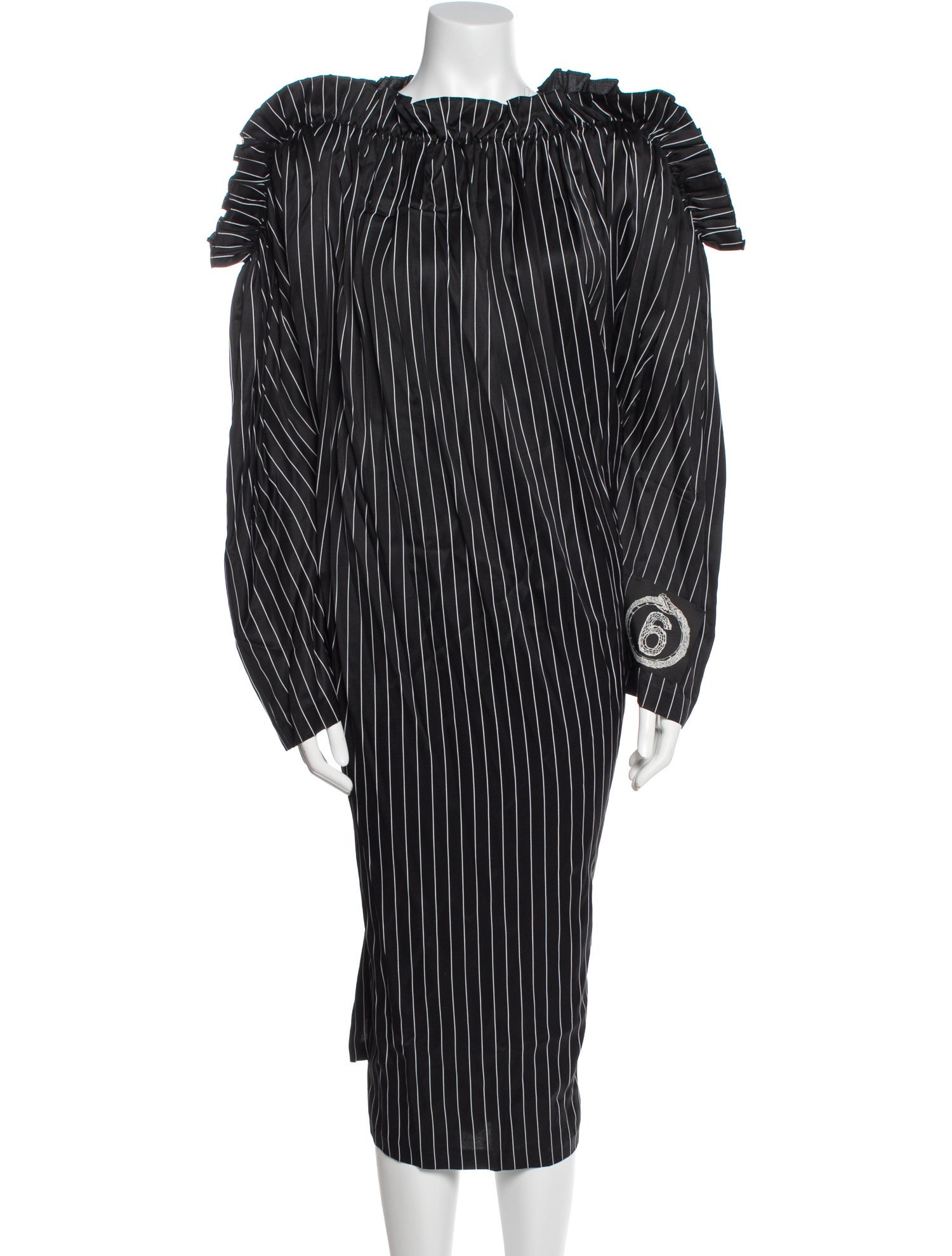 MM6 Maison Margiela Striped Long Dress