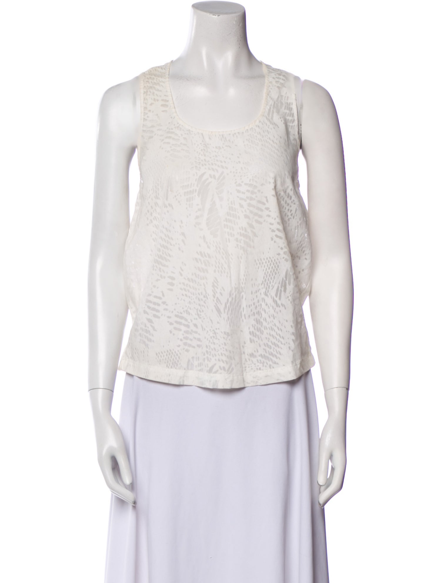 MM6 Maison Margiela Scoop Neck Sleeveless Top