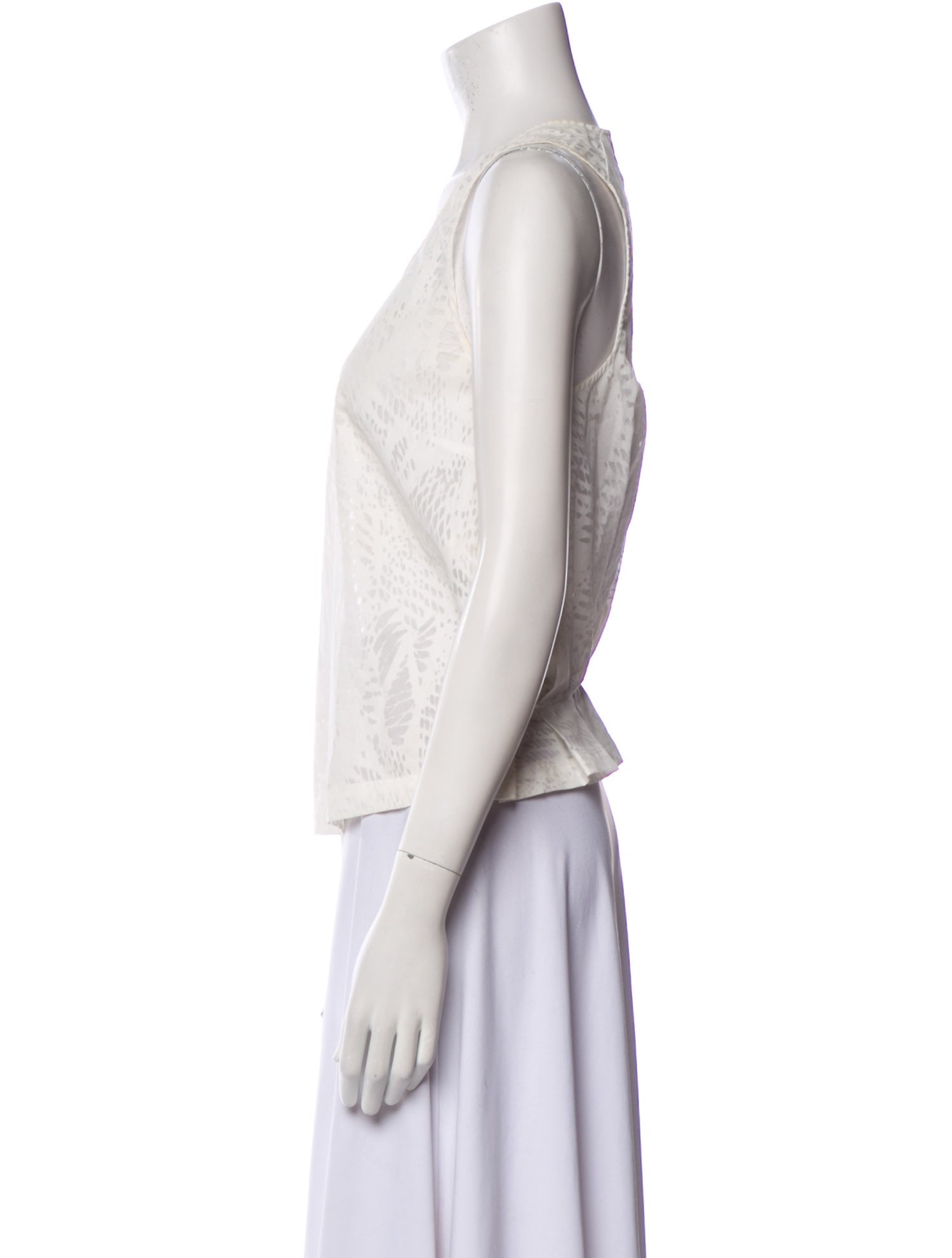 MM6 Maison Margiela Scoop Neck Sleeveless Top