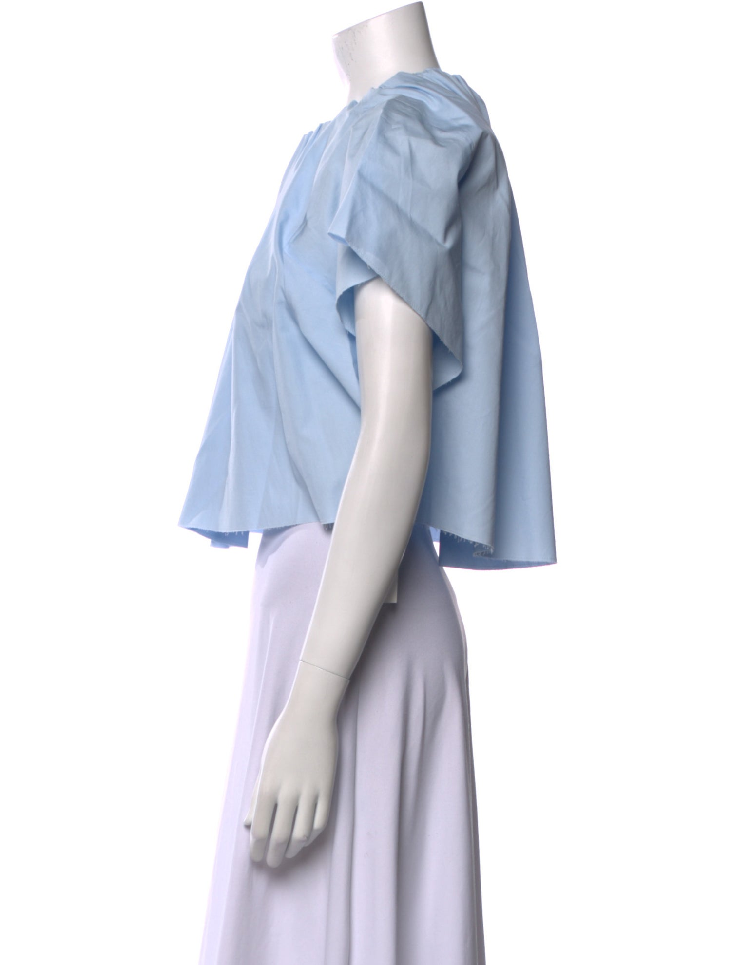 MM6 Maison Margiela Crew Neck Short Sleeve Crop Top