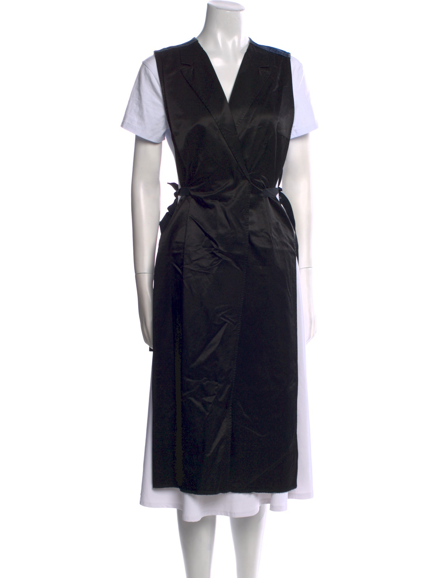 MM6 Maison Margiela V-Neck Midi Length Dress
