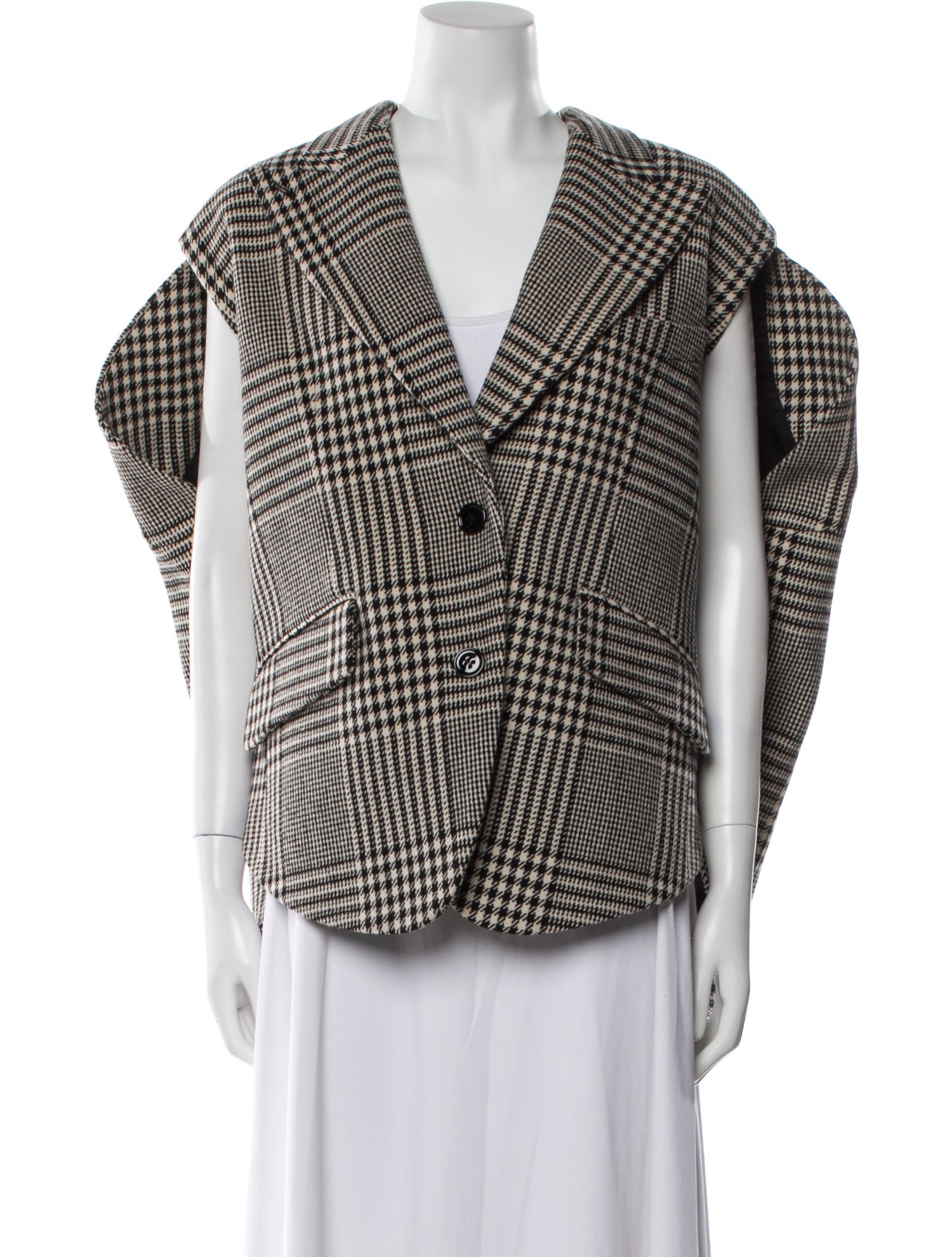 MM6 Maison Margiela Wool Plaid Print Blazer w/ Tags