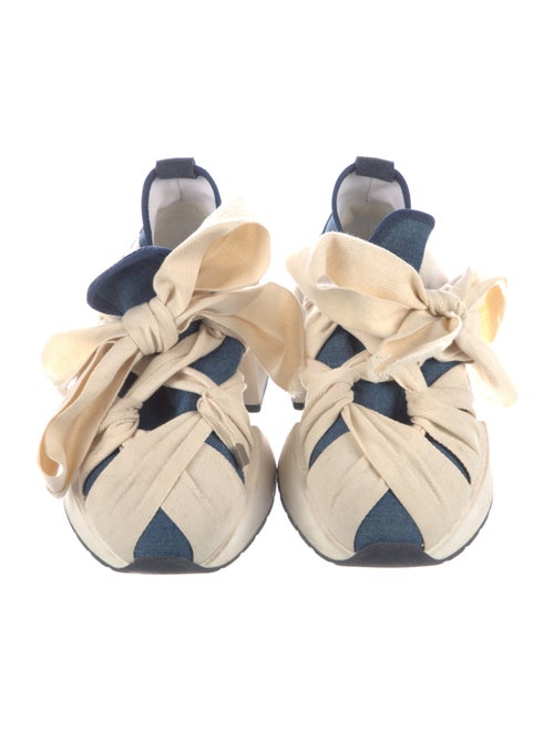 MM6 Maison Margiela Leather Colorblock Pattern Sneakers