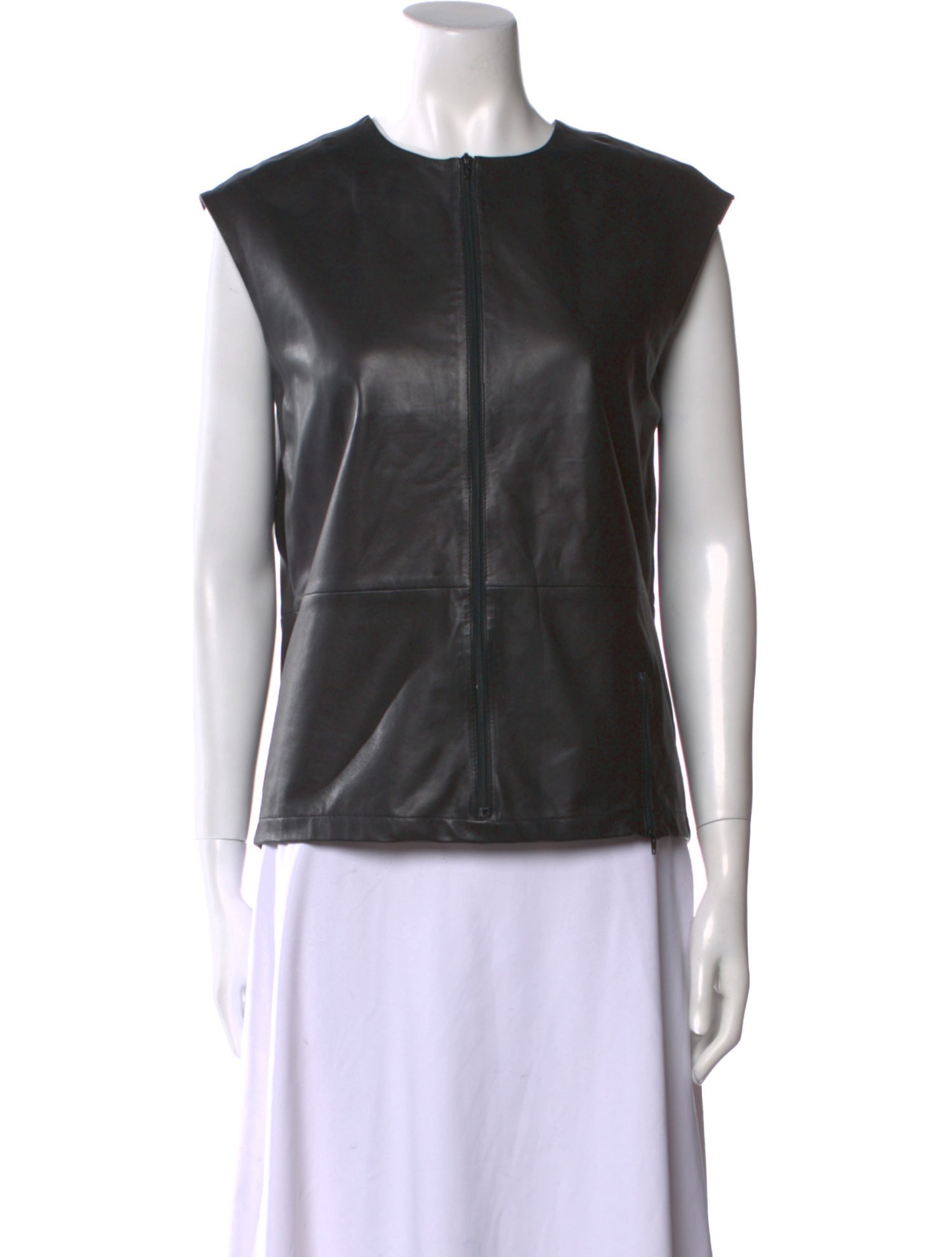 MM6 Maison Margiela Silk Crew Neck Top