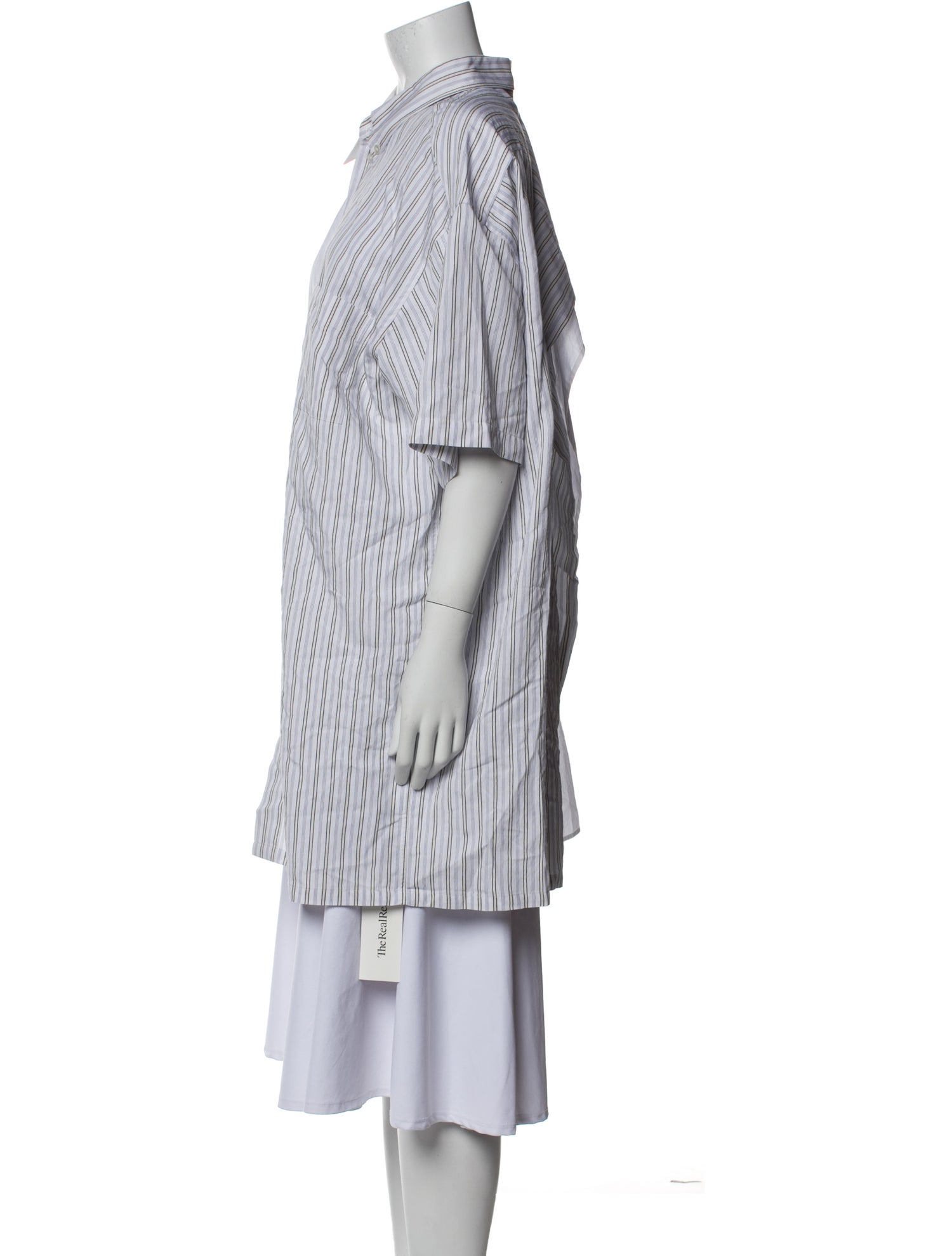 MM6 Maison Margiela Striped Short Sleeve Tunic