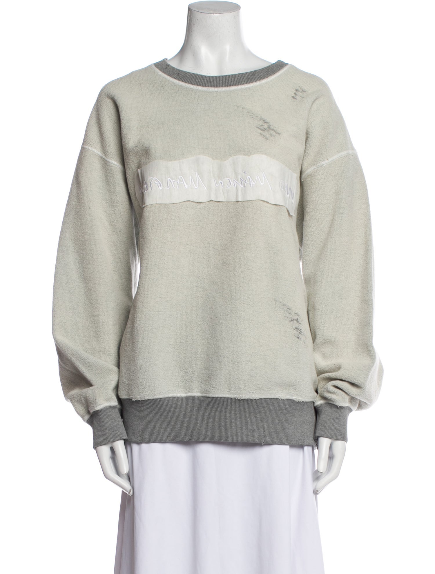 MM6 Maison Margiela 2019 Bateau Neckline Sweatshirt w/ Tags