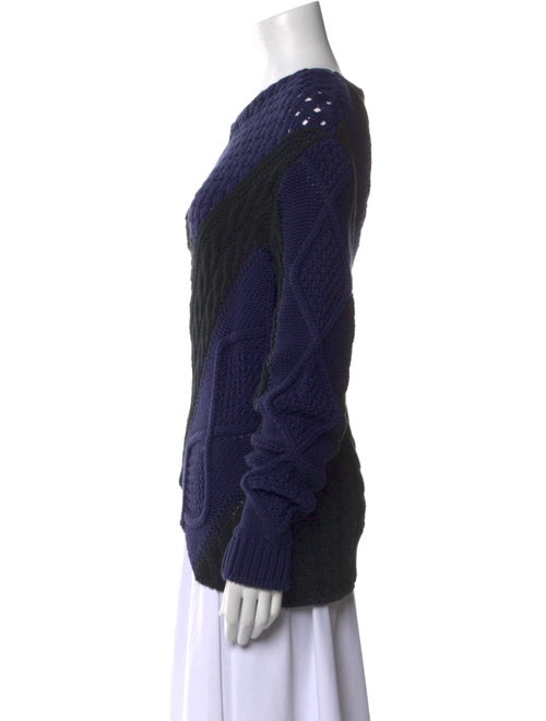 MM6 Maison Margiela Colorblock Pattern Scoop Neck Sweatshirt