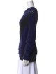 MM6 Maison Margiela Colorblock Pattern Scoop Neck Sweatshirt