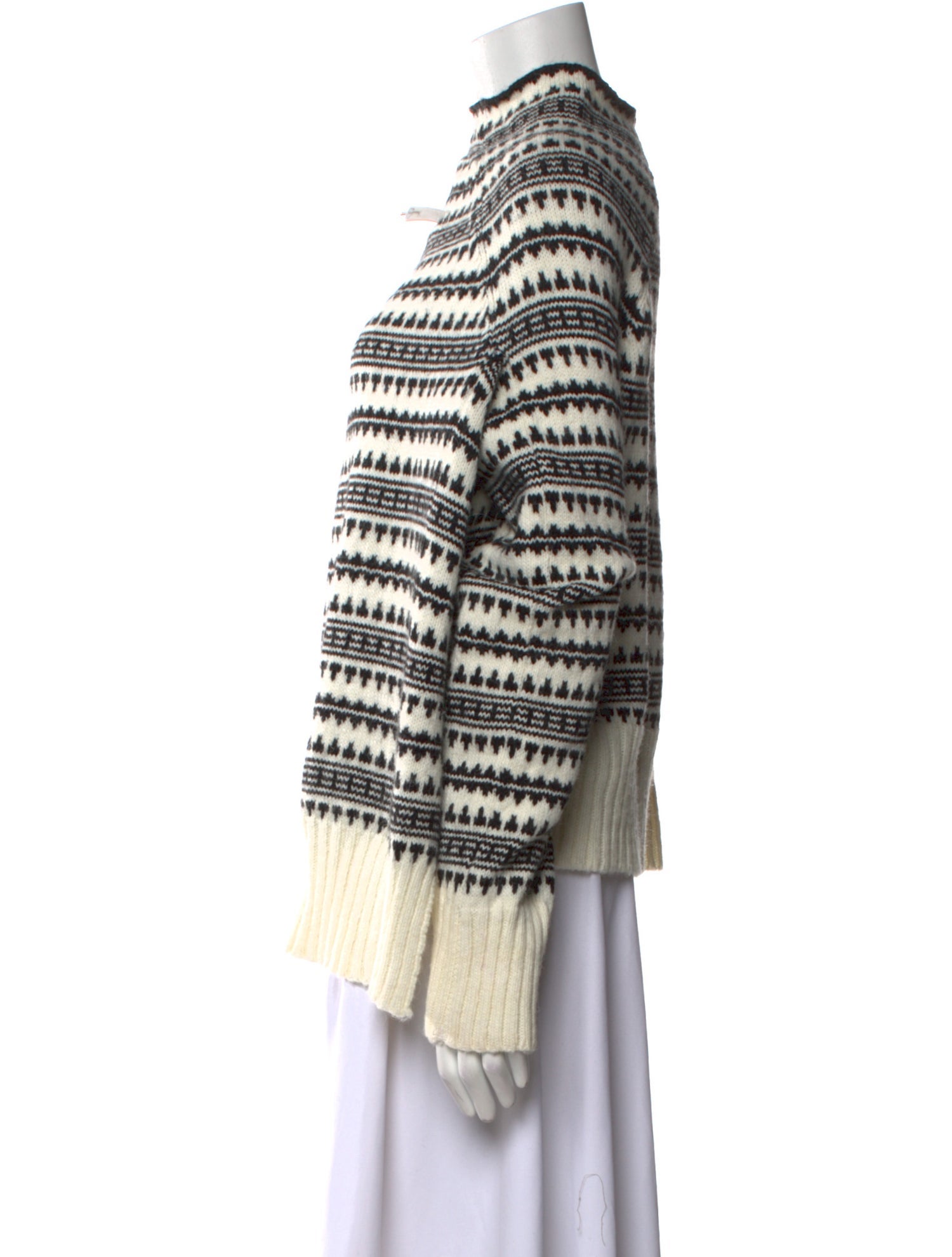 MM6 Maison Margiela Striped Turtleneck Sweater