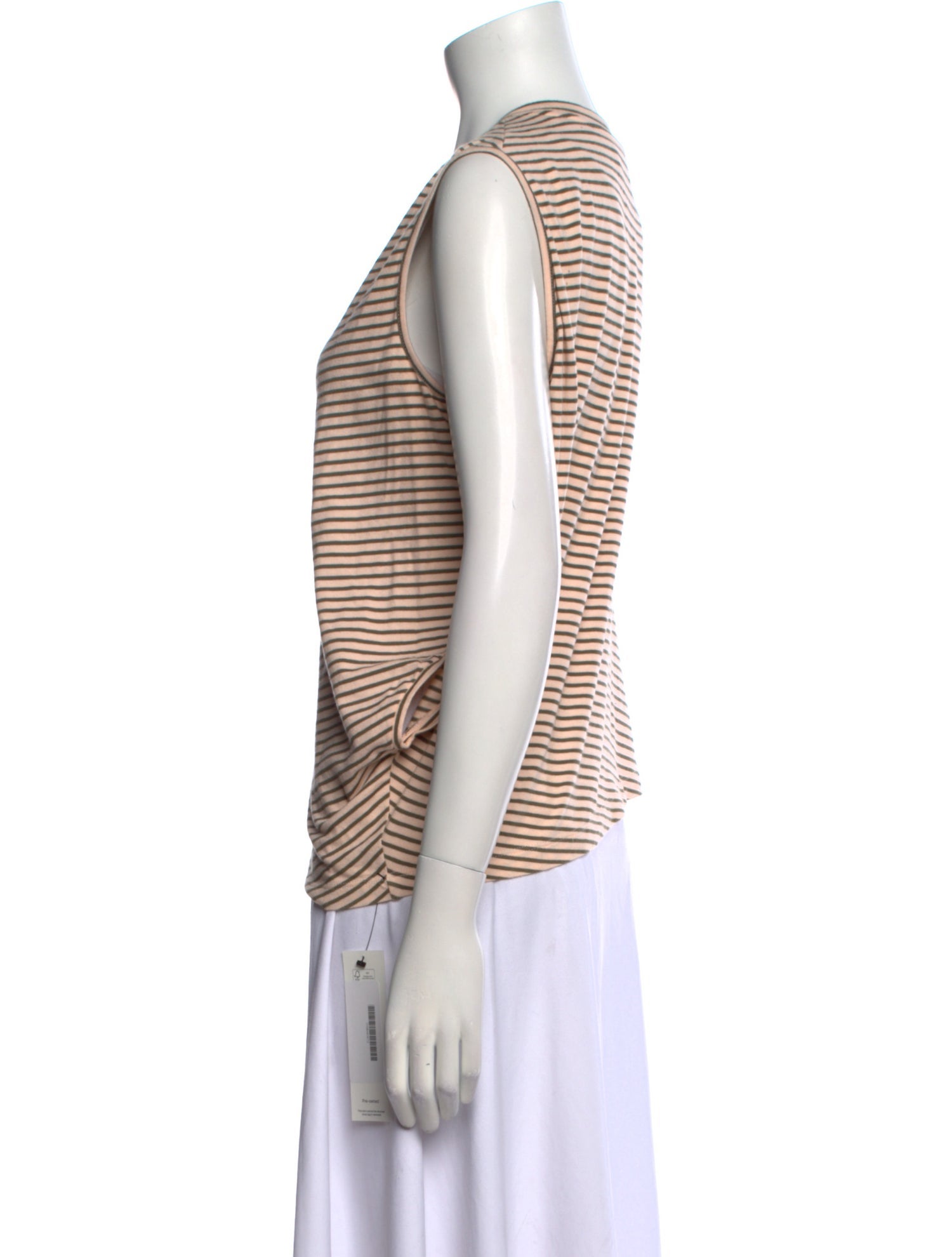 MM6 Maison Margiela Striped Scoop Neck Top