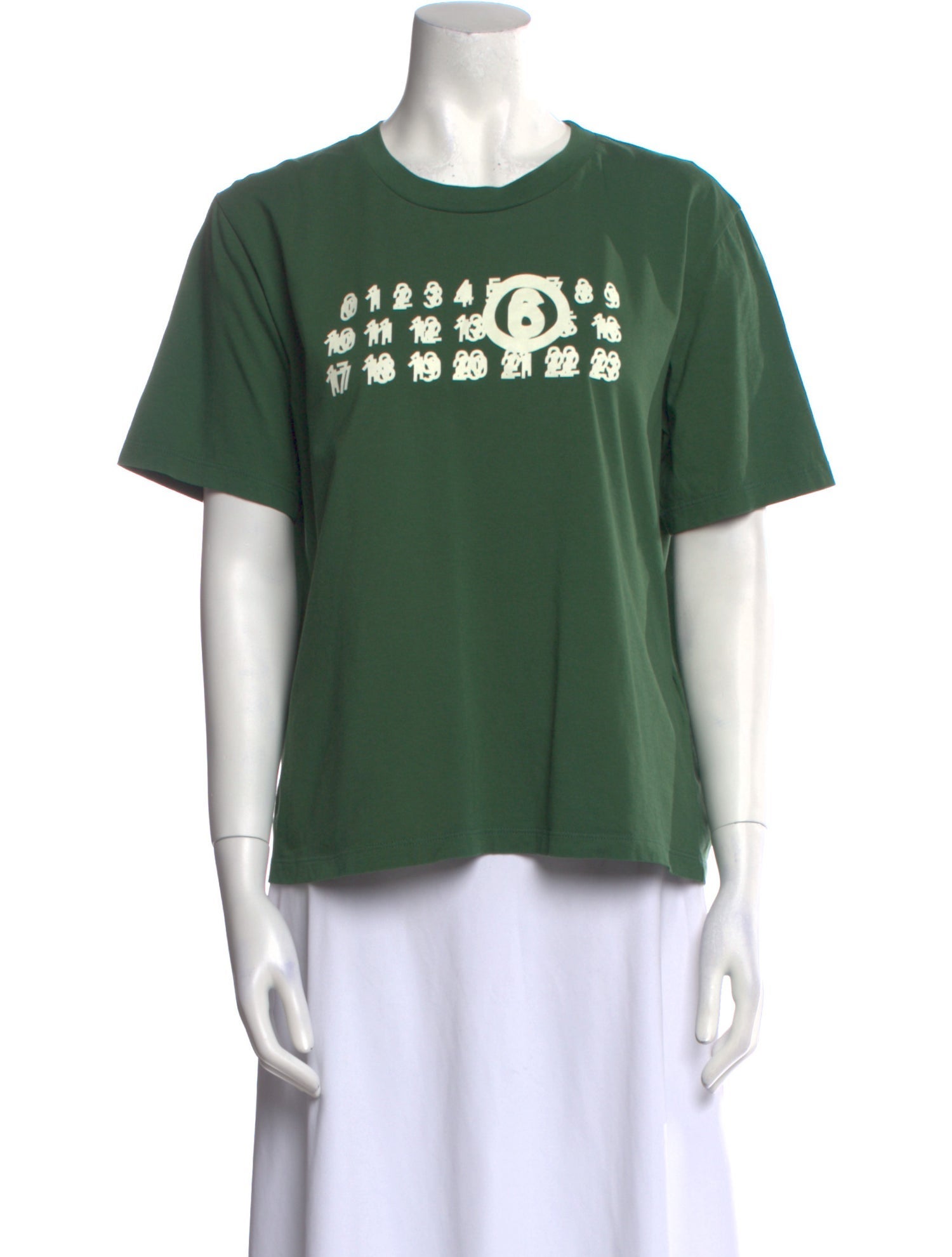 MM6 Maison Margiela Graphic Print Crew Neck T-Shirt