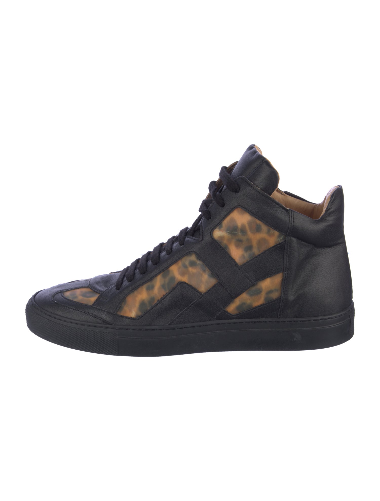 MM6 Maison Margiela Leather Animal Print Sneakers