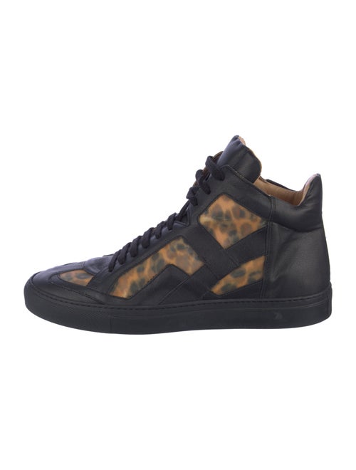 MM6 Maison Margiela Leather Animal Print Sneakers