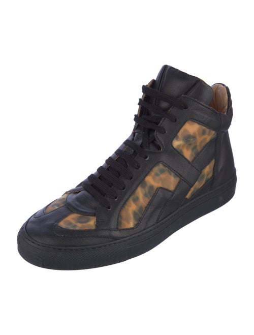 MM6 Maison Margiela Leather Animal Print Sneakers