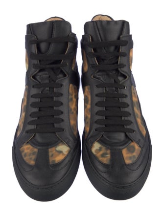 MM6 Maison Margiela Leather Animal Print Sneakers