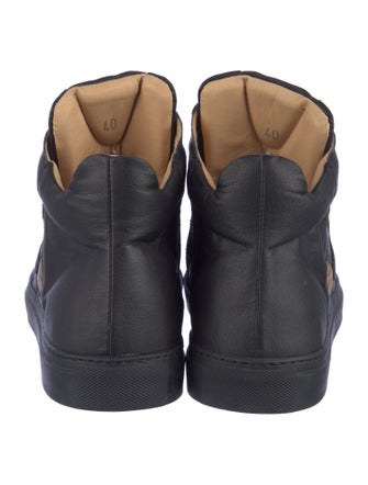 MM6 Maison Margiela Leather Animal Print Sneakers