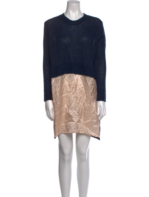 MM6 Maison Margiela Colorblock Pattern Mini Dress