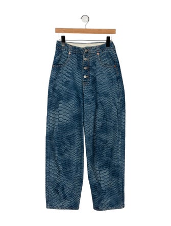 MM6 Maison Margiela High-Rise Wide Leg Jeans