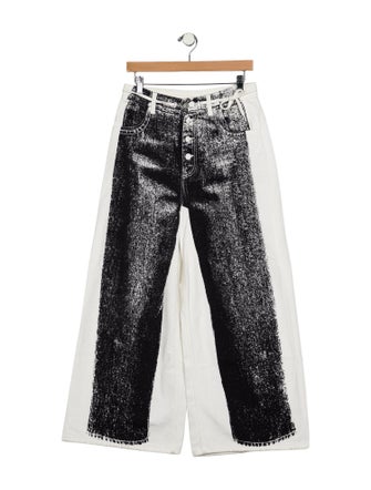 MM6 Maison Margiela High-Rise Wide Leg Jeans