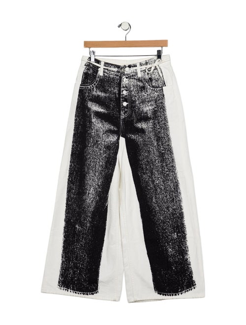MM6 Maison Margiela High-Rise Wide Leg Jeans