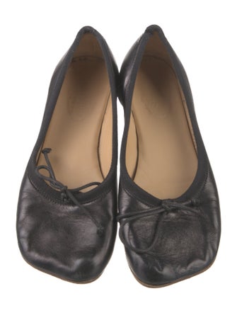 MM6 Maison Margiela Leather Bow Accents Pumps