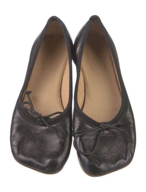MM6 Maison Margiela Leather Bow Accents Pumps