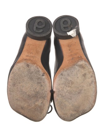 MM6 Maison Margiela Leather Bow Accents Pumps