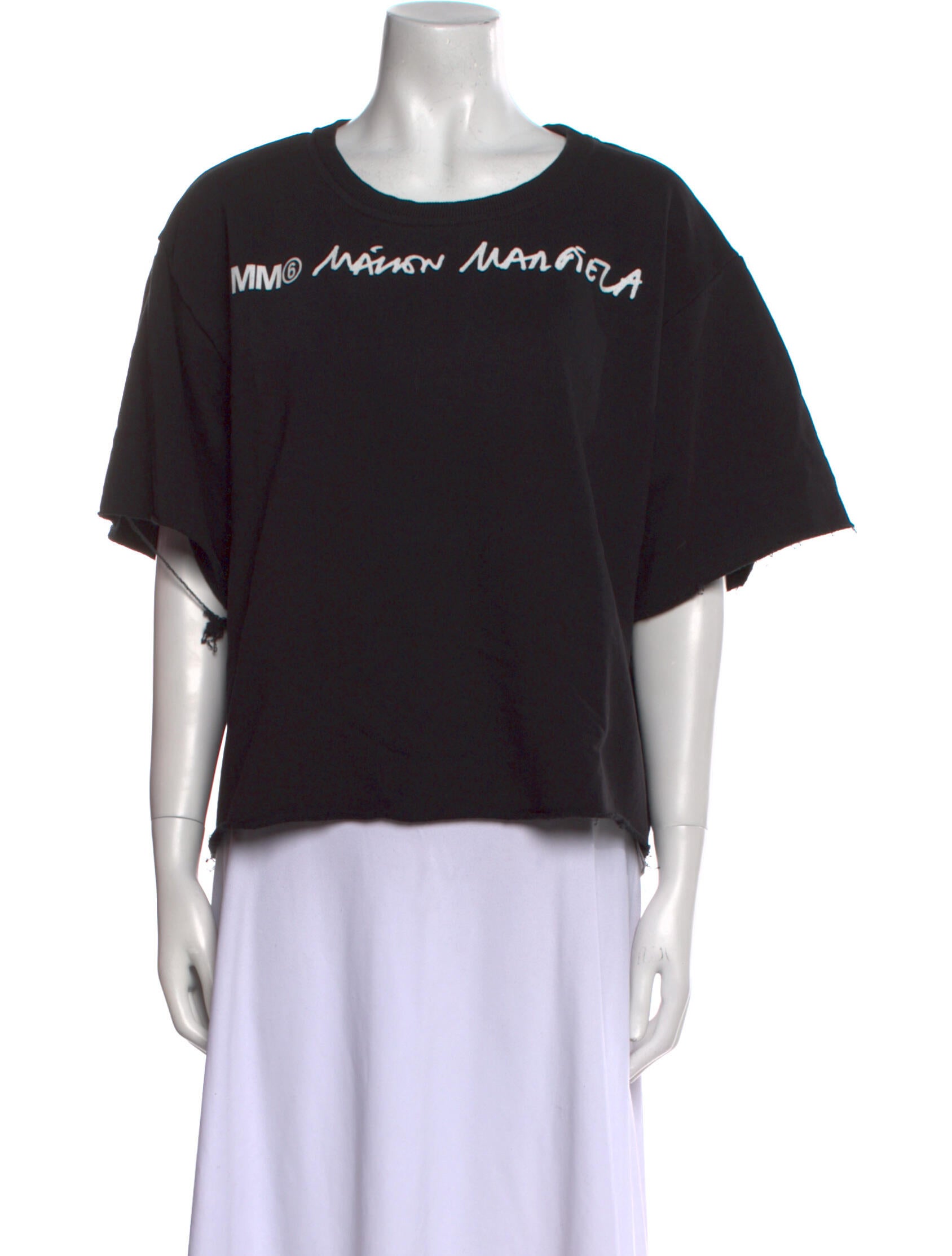 MM6 Maison Margiela Graphic Print Crew Neck T-Shirt