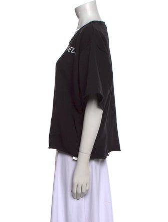 MM6 Maison Margiela Graphic Print Crew Neck T-Shirt