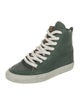 MM6 Maison Margiela Leather Colorblock Pattern Wedge Sneakers