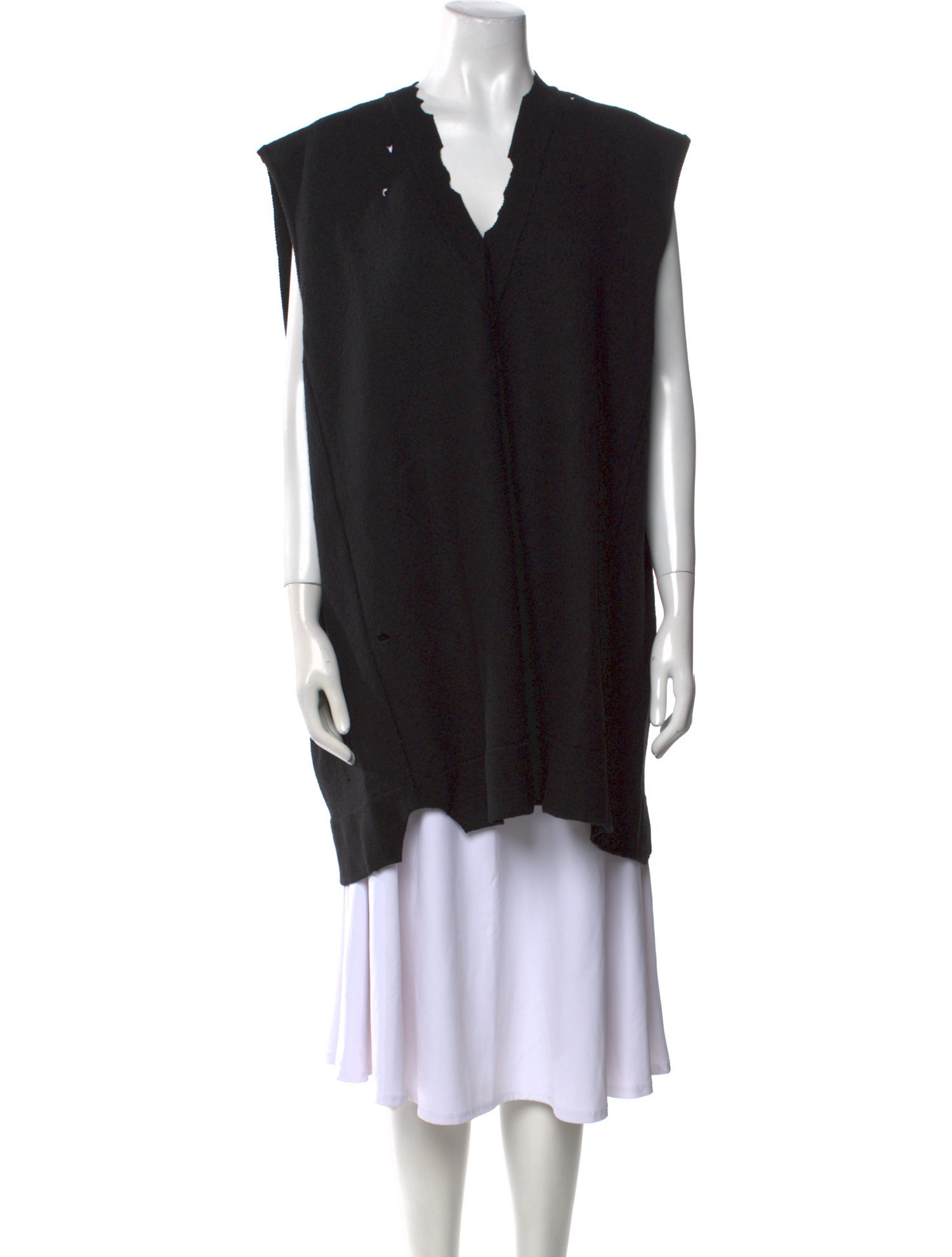 MM6 Maison Margiela Virgin Wool V-Neck Sweater Vest w/ Tags