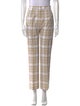 MM6 Maison Margiela Plaid Print Straight Leg Pants