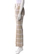 MM6 Maison Margiela Plaid Print Straight Leg Pants