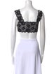 MM6 Maison Margiela Lace Square Neckline Crop Top