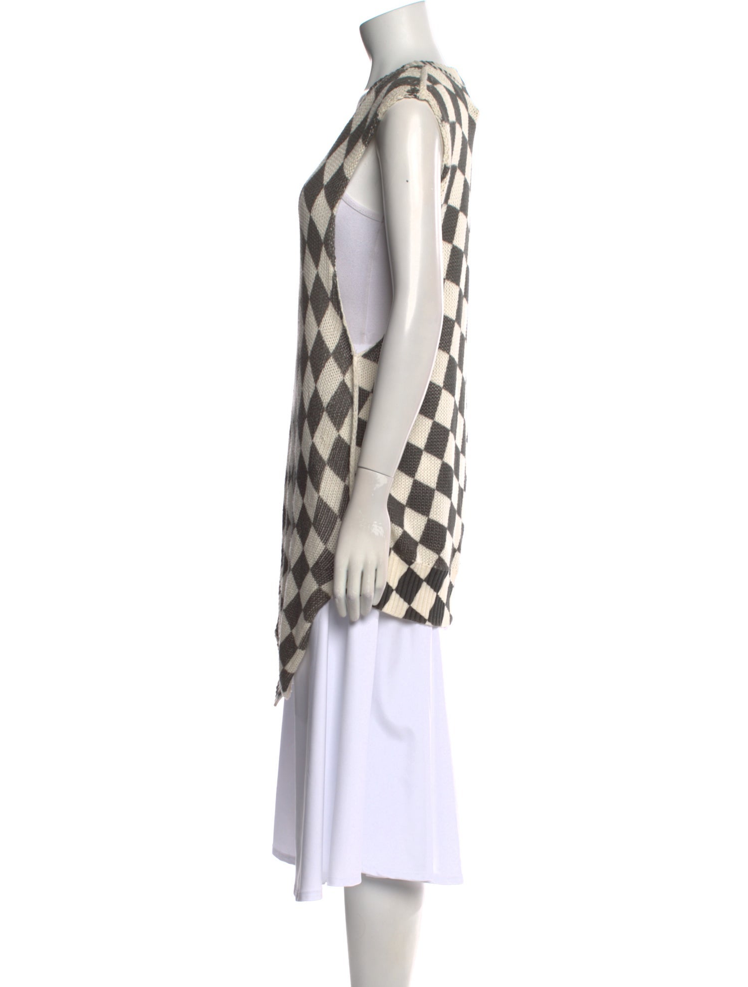 MM6 Maison Margiela Printed V-Neck Sweater