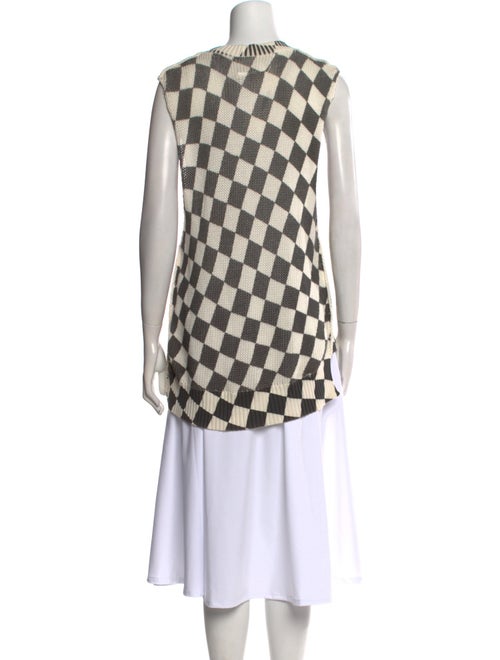 MM6 Maison Margiela Printed V-Neck Sweater