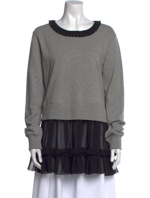 MM6 Maison Margiela Bateau Neckline Long Sleeve Sweatshirt