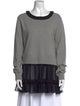 MM6 Maison Margiela Bateau Neckline Long Sleeve Sweatshirt