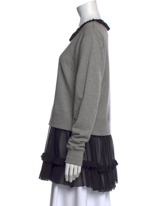 MM6 Maison Margiela Bateau Neckline Long Sleeve Sweatshirt