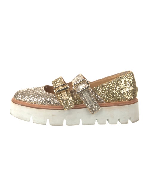 MM6 Maison Margiela Glitter Glitter Accents Mary Jane Flats