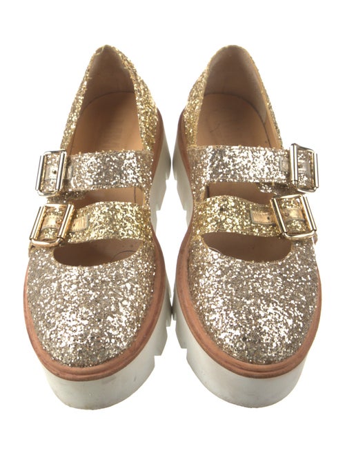 MM6 Maison Margiela Glitter Glitter Accents Mary Jane Flats