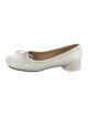 MM6 Maison Margiela Leather Bow Accents Ballet Flats