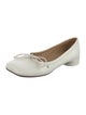 MM6 Maison Margiela Leather Bow Accents Ballet Flats