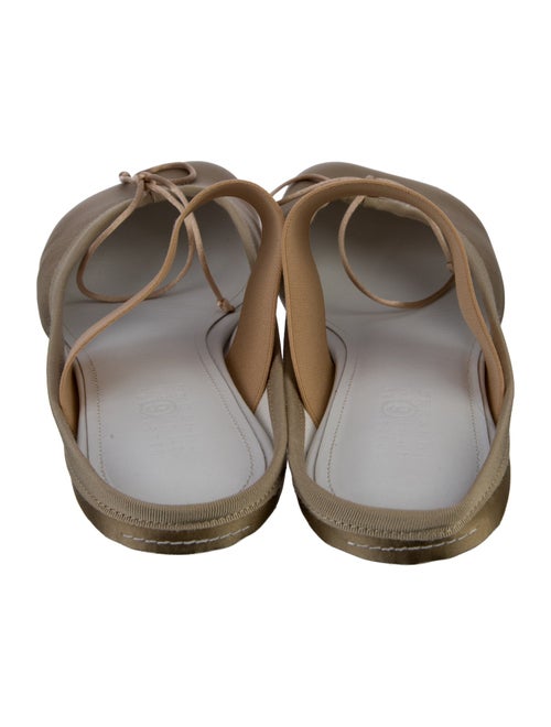 MM6 Maison Margiela Satin Graphic Print Mules