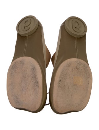 MM6 Maison Margiela Satin Graphic Print Mules