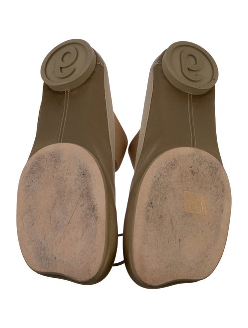 MM6 Maison Margiela Satin Graphic Print Mules