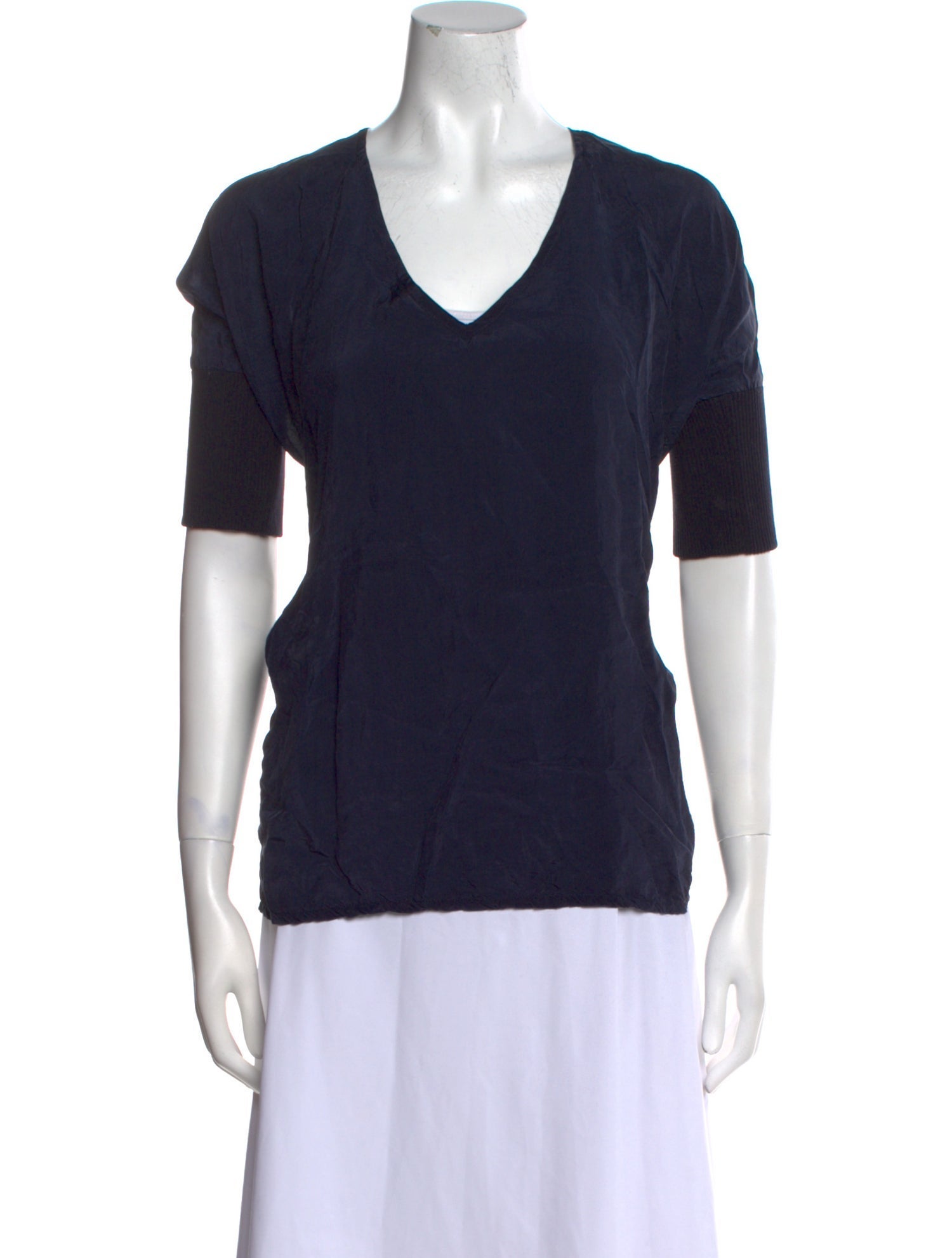 MM6 Maison Margiela V-Neck Short Sleeve T-Shirt